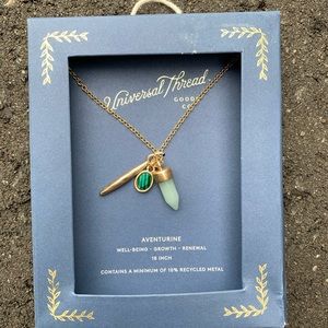 Semi-Precious Adventurine Stone Necklace